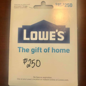 Congratulations Debbie Rettger!!!! We are thrilled to announce you are the winner of the $250 Lowe’s gift card. Happy Home Improvements! photo