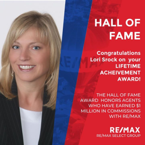 RE/MAX Hall of Fame Award Presented to Lori Srock
Lori Srock , Owner/Broker of RE/MAX Select Group, has recently been presented with the prestigious RE/MAX Hall of Fame Award, which honors successful agents who have earned more than $1 million in commiss photo